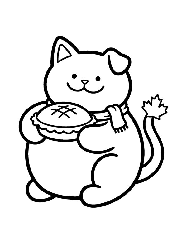 Thanksgiving Coloring Pages for Toddlers page 7
