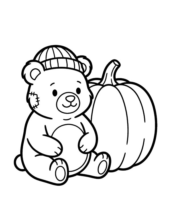 Thanksgiving Coloring Pages for Toddlers page 19