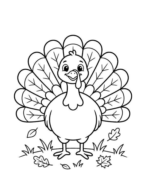 Thanksgiving Coloring Pages for Kids