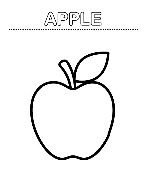 Toddler Coloring Pages - First Words (Ages 2-4)