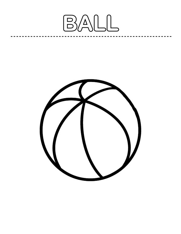 Toddler Coloring Pages - First Words (Ages 2-4) page 2