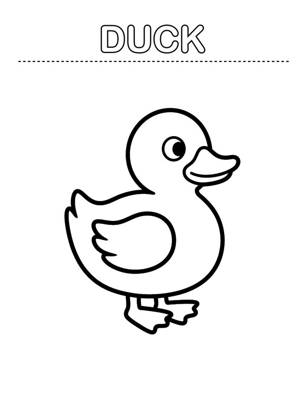 Toddler Coloring Pages - First Words (Ages 2-4) page 5