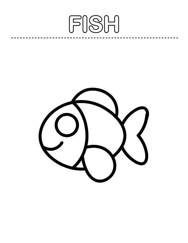 Toddler Coloring Pages - First Words (Ages 2-4) page 7