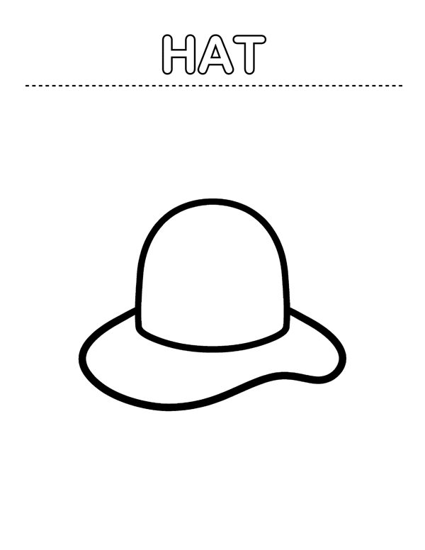 Toddler Coloring Pages - First Words (Ages 2-4) page 8