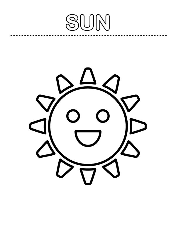 Toddler Coloring Pages - First Words (Ages 2-4) page 9