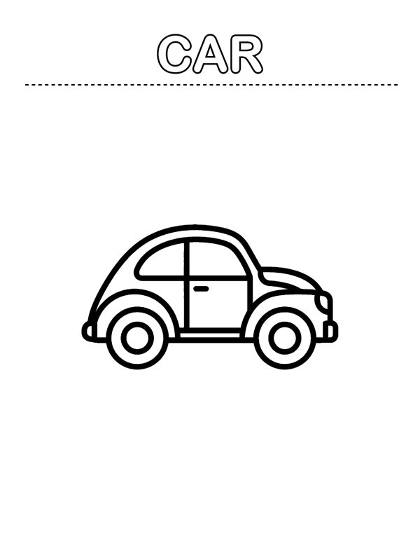 Toddler Coloring Pages - First Words (Ages 2-4) page 10