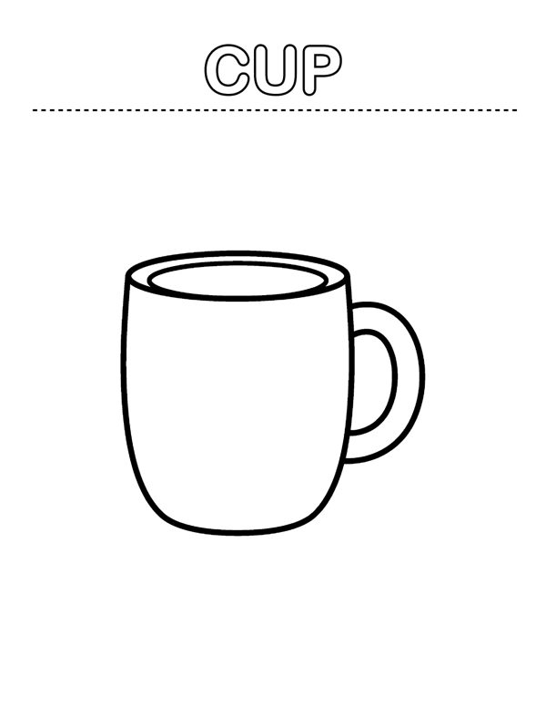 Toddler Coloring Pages - First Words (Ages 2-4) page 11
