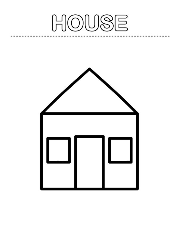 Toddler Coloring Pages - First Words (Ages 2-4) page 15