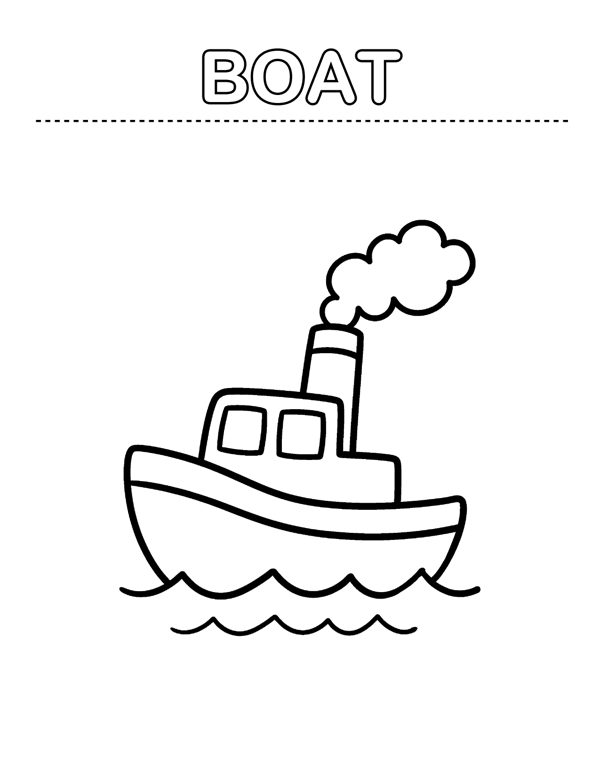 Toddler Coloring Pages - First Words (Ages 2-4) page 16