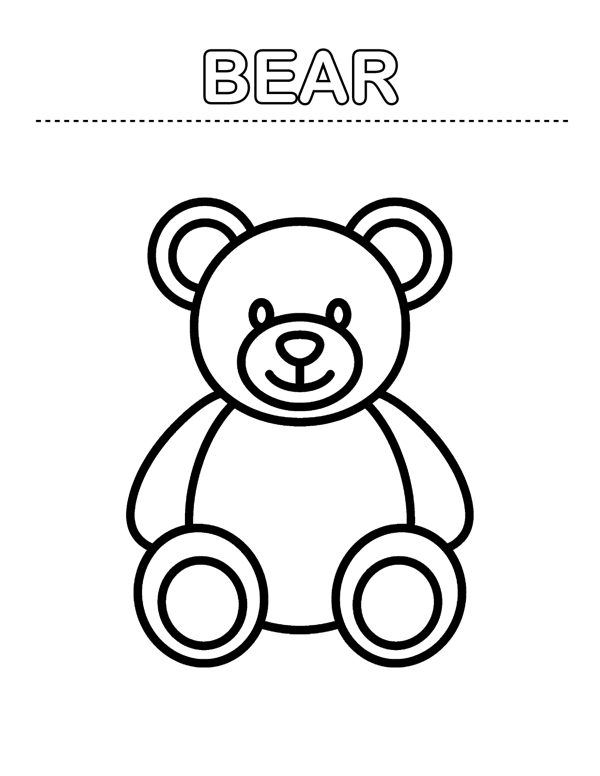Toddler Coloring Pages - First Words (Ages 2-4) page 17