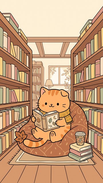 Library Beanbag phone wallpaper