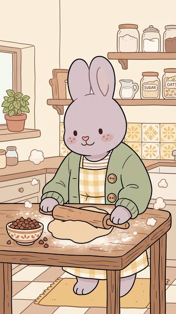 Kitchen Cookie Baking phone wallpaper