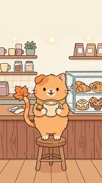 Cafe Latte Art phone wallpaper