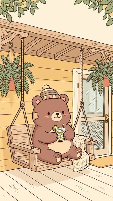 Porch Swing Lemonade phone wallpaper