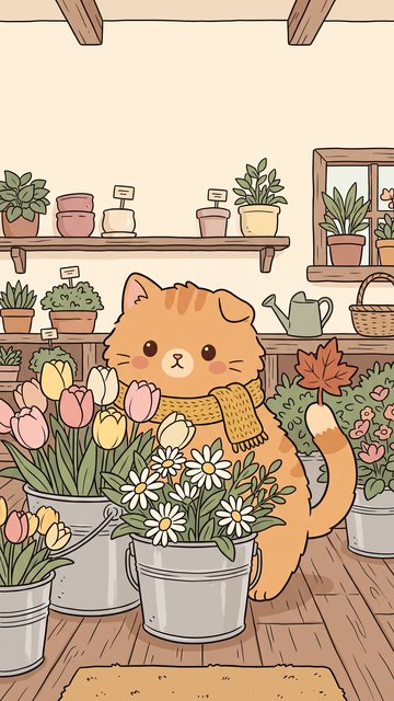 Flower Shop Bucket phone wallpaper