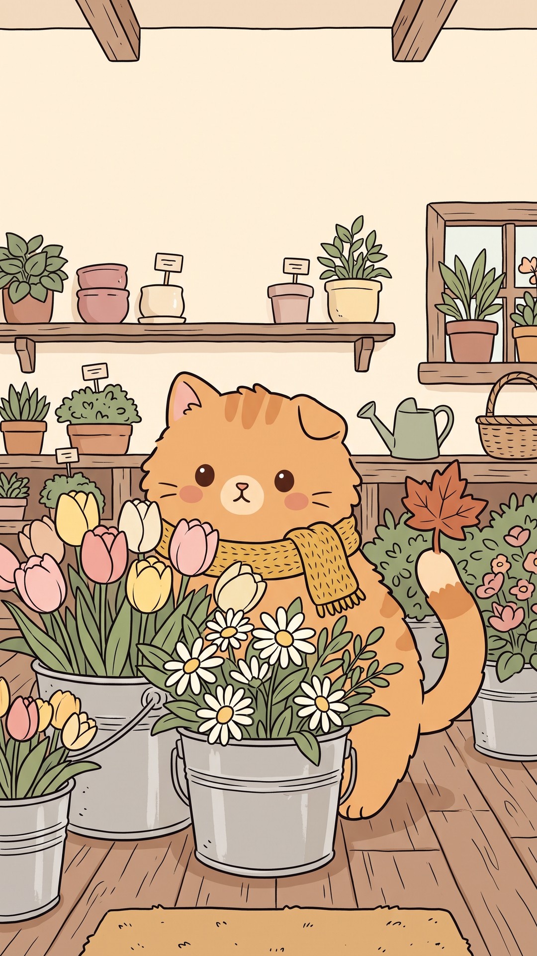 Flower Shop Bucket cute phone wallpaper
