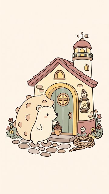 Lighthouse Cottage phone wallpaper