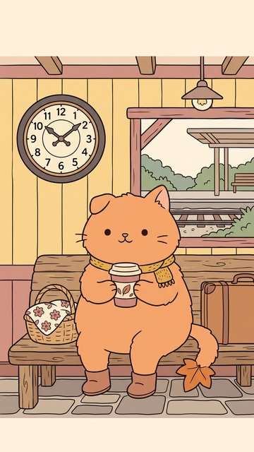 Station Cafe Snowless phone wallpaper