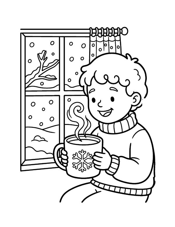 Winter Coloring Pages for Kids page 6