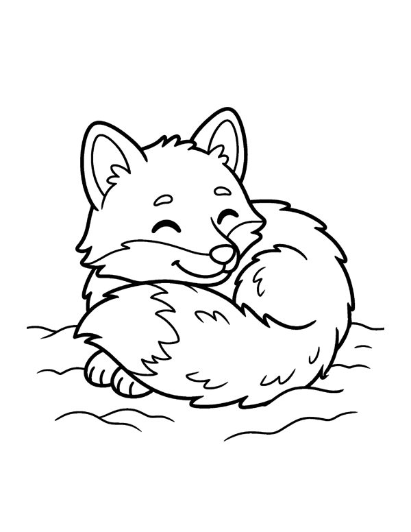 Winter Coloring Pages for Kids page 7