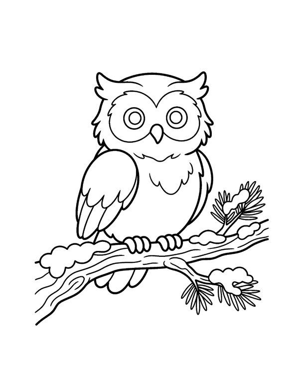 Winter Coloring Pages for Kids page 9
