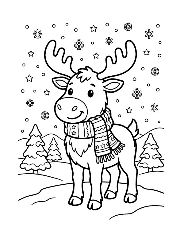 Winter Coloring Pages for Kids page 17