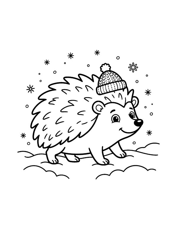 Winter Coloring Pages for Kids page 19