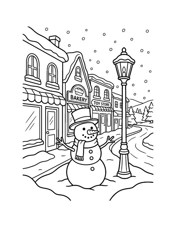 Winter Coloring Pages for Kids page 20